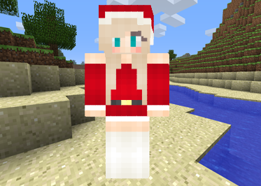 Minecraft Santa Girl image