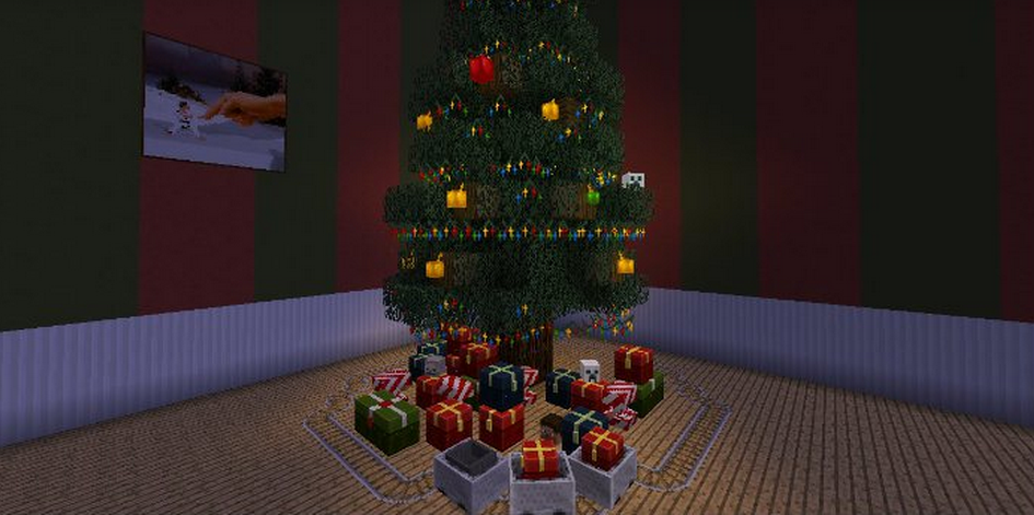 Minecraft Christmas tree image