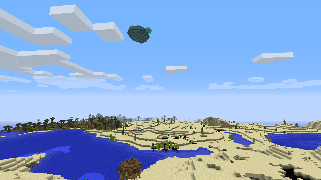 Minecraft Direwolf20 floating island image