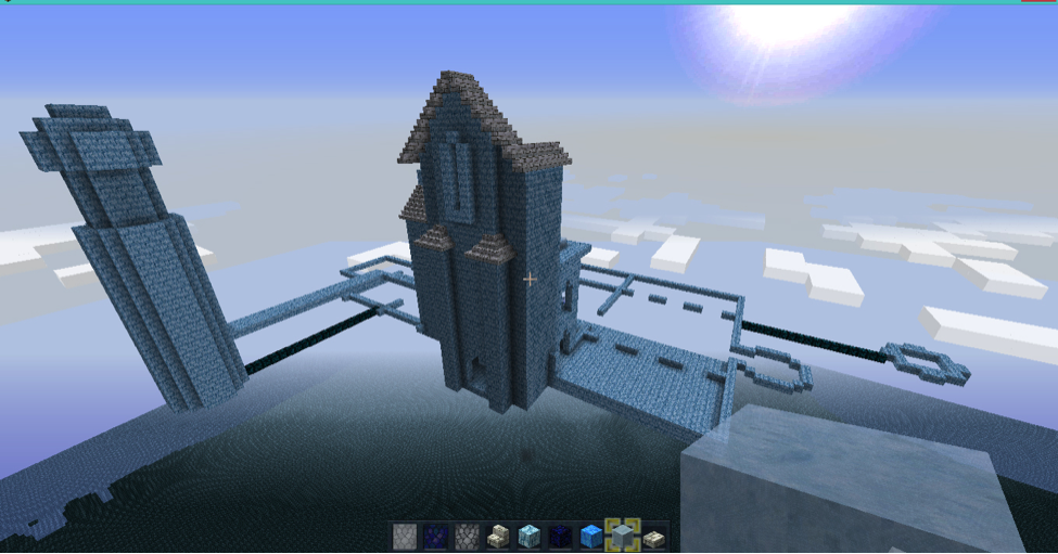 Minecraft Cloud Castle Walls image